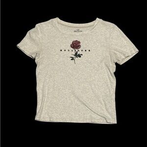 Hollister Women's Beige Rose Tee